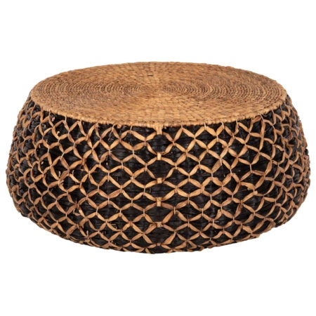 ΤΡΑΠΕΖΙ ΣΑΛΟΝΙΟΥ ILION HM7868 ΣΤΡΟΓΓΥΛΟ ΨΑΘΑ ΥΔΡΟΥΑΚΙΝΘΟΥ-ΜΑΥΡΟ-ΦΥΣΙΚΟ Φ115x45Υεκ.