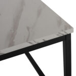 ΤΡΑΠΕΖΙ ΣΑΛΟΝΙΟΥ SAFFRON HM8975.12 ΜΕΛΑΜΙΝΗ ΛΕΥΚΟ ΜΑΡΜΑΡΟ 95x55x43Υεκ.