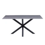 ΤΡΑΠΕΖΙ ΣΑΛΟΝΙΟΥ HM9470.05 GREY MARBLE-ΜΑΥΡΗ ΜΕΤΑΛ.ΒΑΣΗ 120x60x45,5Yεκ.