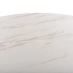 ΤΡΑΠΕΖΙ ΣΑΛΟΝΙΟΥ ΣΕΤ 2ΤΜΧ MDF ΕΦΕ ΛΕΥΚΟ ΜΑΡΜΑΡΟ ΜΕ ΧΡΥΣΑ ΠΟΔΙΑ Φ80 k Φ48εκ.HM8763.11