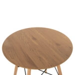 ΤΡΑΠΕΖΙ ΣΤΡΟΓΓΥΛΟ MINIMAL HM0060.04 ΦΥΣΙΚΟ ΧΡΩΜΑ MDF-ΠΟΔΙΑ ΟΞΙΑΣ ΣΕ ΦΥΣΙΚΟ ΧΡΩΜΑ Φ60Χ76Υεκ.