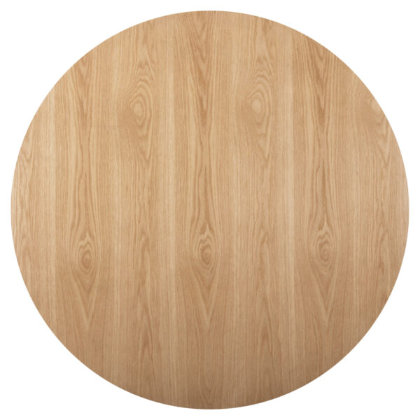 ΤΡΑΠΕΖΙ ΣΤΡΟΓΓΥΛΟ DENTY HM9612.01 MDF ΜΕ ΚΑΠΛΑΜΑ ΔΡΥΟΣ-ΧΡΩΜΑ ΔΡΥΟΣ Φ120x75Υεκ.