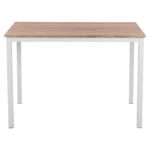 ΤΡΑΠΕΖΙ ΤΡΑΠΕΖΑΡΙΑΣ PANYA HM8332.02, 110X70Χ76, SONOMA, ΛΕΥΚΑ ΠΟΔΙΑ