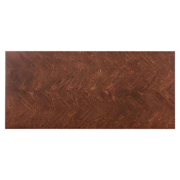 ΤΡΑΠΕΖΙ ΤΡΑΠΕΖΑΡΙΑΣ RIMER HM9742 MDF ΜΕ ΚΑΠΛΑΜΑ ΦΡΑΞΙΝΟΥ-ΚΑΡΥΔΙ ΧΡΩΜΑ 220X100x75Yεκ.