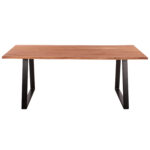 ΤΡΑΠΕΖΙ ΤΡΑΠΕΖΑΡΙΑΣ SOFIA SLIM HM8501.11 ΑΠΟ ΜΑΣΙΦ ΞΥΛΟ ΑΚΑΚΙΑΣ 200x100x77Υ εκ.