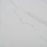 ΤΡΑΠΕΖΙ ΤΡΑΠΕΖΑΡΙΑΣ ΣΤΡΟΓΓΥΛΟ SINTERED STONE ΛΕΥΚΟ ΜΕΤΑΛ.ΠΟΔΙΑ Φ115x75Y εκ.HM9309.02