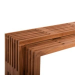 ΤΡΑΠΕΖΙΑ ΣΑΛΟΝΙΟΥ ΣΕΤ 2ΤΜΧ NYA HM9828 ΜΑΣΙΦ ΞΥΛΟ TEAK ΣΕ ΦΥΣΙΚΟ  110x30x46Υεκ.