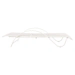 ΞΑΠΛΩΣΤΡΑ ΑΛΟΥΜΙΝΙΟΥ WAKANA  ΛΕΥΚΗ ΜΕ TEXTLINE ΕΚΡΟΥ HM5133.02 194x54-66x30 cm.