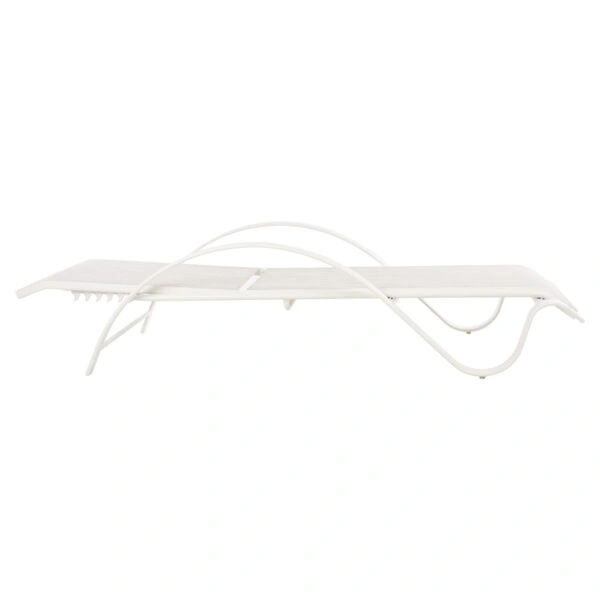 ΞΑΠΛΩΣΤΡΑ ΑΛΟΥΜΙΝΙΟΥ WAKANA  ΛΕΥΚΗ ΜΕ TEXTLINE ΕΚΡΟΥ HM5133.02 194x54-66x30 cm.