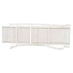 ΞΑΠΛΩΣΤΡΑ ΑΛΟΥΜΙΝΙΟΥ WAKANA  ΛΕΥΚΗ ΜΕ TEXTLINE ΕΚΡΟΥ HM5133.02 194x54-66x30 cm.