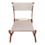 ΞΑΠΛΩΣΤΡΑ ΠΑΡΑΛΙΑΣ ΞΥΛΙΝΗ ΚΑΡΥΔΙ-ΜΠΕΖ ΜΕ ΣΚΙΑΣΤΡΟ COLBY HM5671.02 105X221X162Υ εκ.