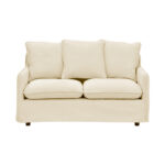 Καναπές διθέσιος Interest ύφασμα μπεζ με μαξιλάρια 140x85x90εκ