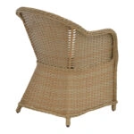 Tραπεζαρία Hadrian-Keir σετ 7τεμ καφέ rattan-μπεζ textilene-καφέ αλουμίνιο 180x90x72εκ