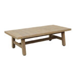 Σετ σαλονιού 4τμχ Malibu I μασίφ ξύλο ακακίας-μπεζ ύφασμα