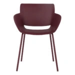SEDIA ΠΟΛΥΘΡΟΝΑ MADDER BROWN 58x52xH79,5cm