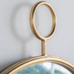 Artekko Mirror Καθρέπτης Τοίχου Μέταλλο Γυαλί Χρυσό (67x4.5x82)cm