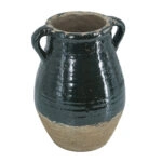 Artekko Antique Πράσινο Βάζο από Τερακότα (24.5x24.5x33)cm