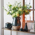 Artekko Antique Πράσινο Βάζο από Τερακότα (24.5x24.5x33)cm