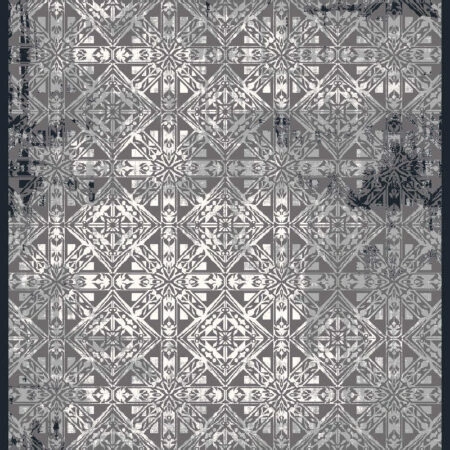 ΧΑΛΙ MUSE 563/H SILVER BLACK - 133cm x 190cm