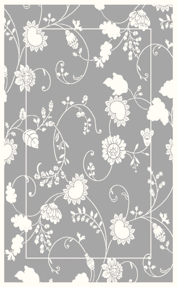 ΧΑΛΙ MUSE 59004/W SILVER CREAM - 133cm x 190cm