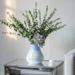 Artekko Silk Διακοσμητικό Κεραμικό Βάζο σε Μπεζ και Μπλε Αποχρώσεις (23x23x25.5)cm