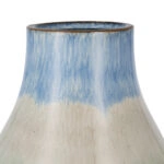 Artekko Silk Διακοσμητικό Κεραμικό Βάζο σε Μπεζ και Μπλε Αποχρώσεις (23x23x25.5)cm