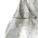 Silver Διακοσμητική Καράφα/Βάζο Αντικέ Γυαλί Ασημί (12.5x12.5x30.5)cm