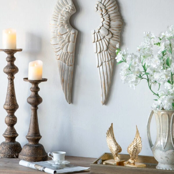 Angel Διακοσμητικά Φτερά Τοίχου από Μαγνήσιο (31x5x61)cm Σετ/2