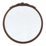 Dia Καθρέπτης Τοίχου Ξύλο/Γυαλί Καφέ (76.5x74x5)cm