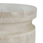 Woody Βοηθητικό Τραπέζι από Ξύλο Mango Μπεζ (46x46x61)cm