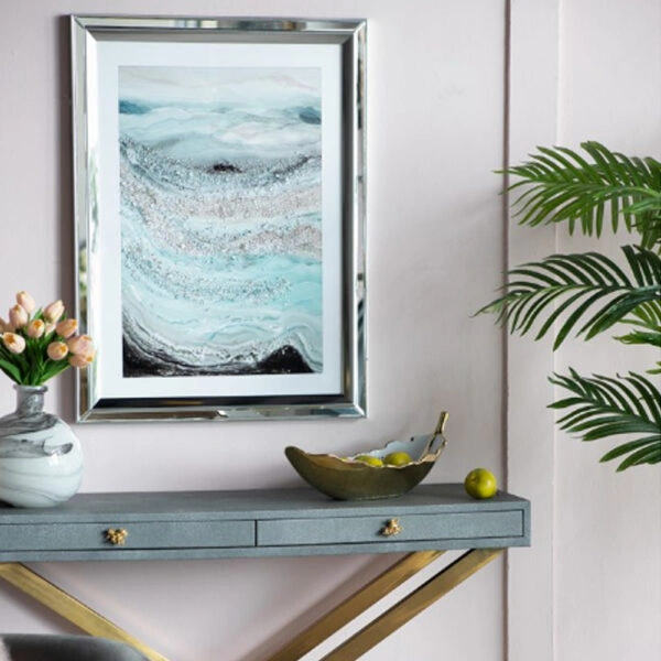 Leaf Bowl  Πιατέλα/Μπολ Διακοσμητικό Φύλλο Κεραμίκο Λευκό/Χρυσό (47x18x15.5)cm