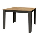 Τραπέζι Darlen χρώμα ανθρακί - sapphire oak 110x72x74εκ.