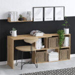 Γραφείο εργασίας Blake χρώμα φυσικό οξιάς 145x45x74εκ.