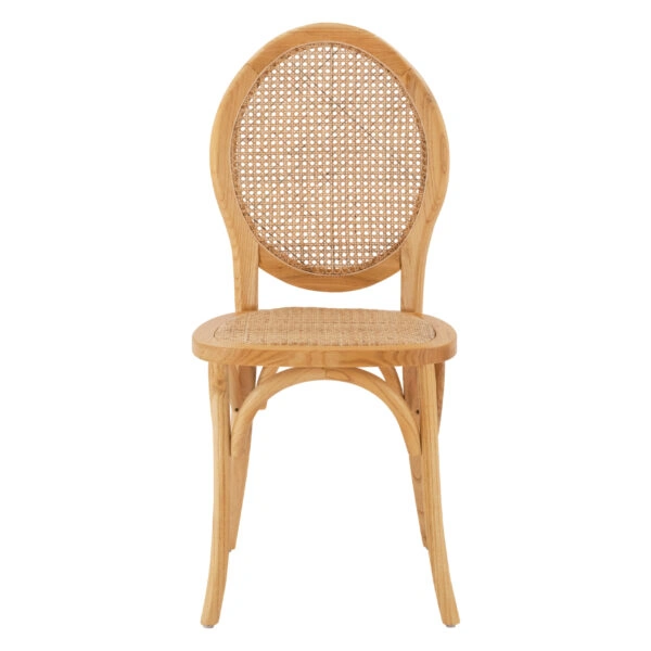 ΚΑΡΕΚΛΑ ΞΥΛΙΝΗ TINSLEY ΜΕ ΟΒΑΛ ΠΛΑΤΗ ΚΑΙ ΠΛΕΞΗ RATTAN ΣΕ ΦΥΣΙΚΗ ΑΠΟΧΡΩΣΗ HM8745.01 45x50x97 εκ.