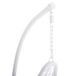 ΚΡΕΜΑΣΤΗ ΠΟΛΥΘΡΟΝΑ ΦΩΛΙΑ MILLIE HM5996.03 ΜΕΤΑΛΛΟ-ΣΥΝΘ.RATTAN ΛΕΥΚΟ Φ95x195Υεκ.