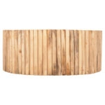 ΤΡΑΠΕΖΙ ΣΑΛΟΝΙΟΥ ΣΤΡΟΓΓΥΛΟ COOTER HM9862 ΚΛΑΔΙΑ TEAK-ΦΥΣΙΚΟ Φ100x40Υεκ.