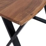 TRIBE ΚΟΝΣΟΛΑ ΚΑΡΥΔΙ ΜΑΥΡΟ 120x40xH76cm