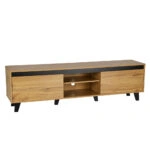 ARABICA TV STAND SONOMA ΜΑΥΡΟ 170x38xH49cm