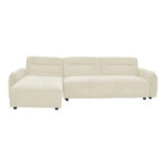 Γωνιακός καναπές Inspired  αναστρέψιμος ύφασμα μπεζ 293x142x80εκ