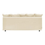 Σετ σαλονιού Interest 2τεμ ύφασμα σε μπεζ απόχρωση με μαξιλάρια