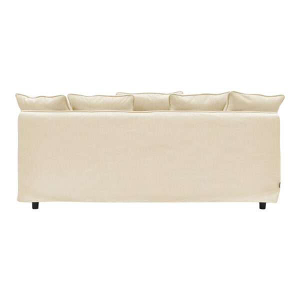 Σετ σαλονιού Interest 2τεμ ύφασμα σε μπεζ απόχρωση με μαξιλάρια