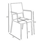 PERTH ΚΑΡΕΚΛΑ ΦΥΣΙΚΟ 54,5x56xH86cm