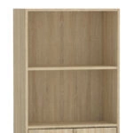 Βιβλιοθήκη Negan  sonoma μελαμίνης 60x30x120εκ
