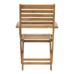 Πολυθρόνα Gorpo  πτυσσόμενη ξύλο ακακίας φυσικό 57x59x93εκ