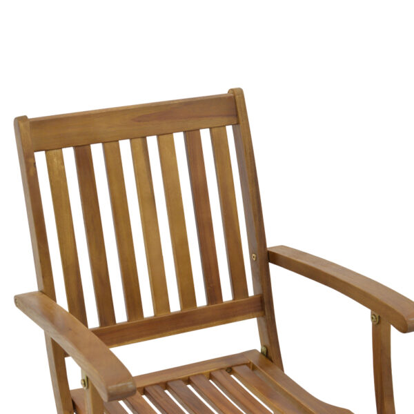 Πολυθρόνα Joter πτυσσόμενη ξύλο ακακίας φυσικό 53x60x90εκ