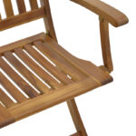 Πολυθρόνα Joter πτυσσόμενη ξύλο ακακίας φυσικό 53x60x90εκ