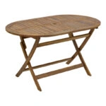 Τραπέζι Falov  πτυσσόμενο φυσικό μασίφ ξύλο ακακίας 130x80x72εκ