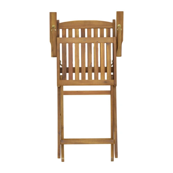 Τραπεζαρία Recofly-Falov  σετ 5τεμ φυσικό μασίφ ξύλο ακακίας 130x80x72εκ