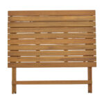 Τραπεζαρία Elijie-Jaybo  σετ 5τεμ πτυσσόμενο φυσικό μασίφ ξύλο ακακίας 100x65x72εκ