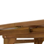 Τραπεζαρία Bistrual-Sopho σετ 7τεμ επεκτεινόμενο φυσικό μασίφ ξύλο ακακίας 200/150x100x75εκ